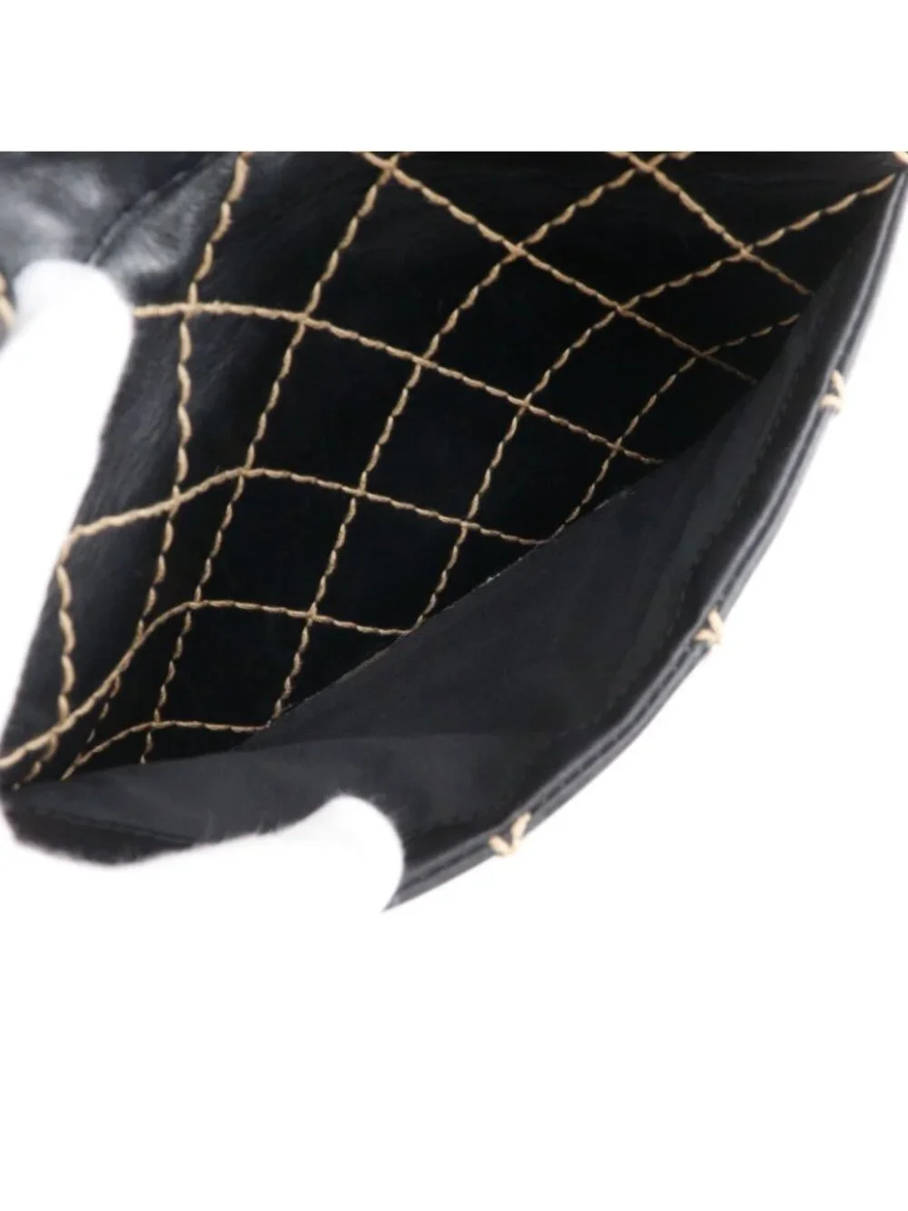 Chanel Wild Stitch CC Logo Calf Black Handbag